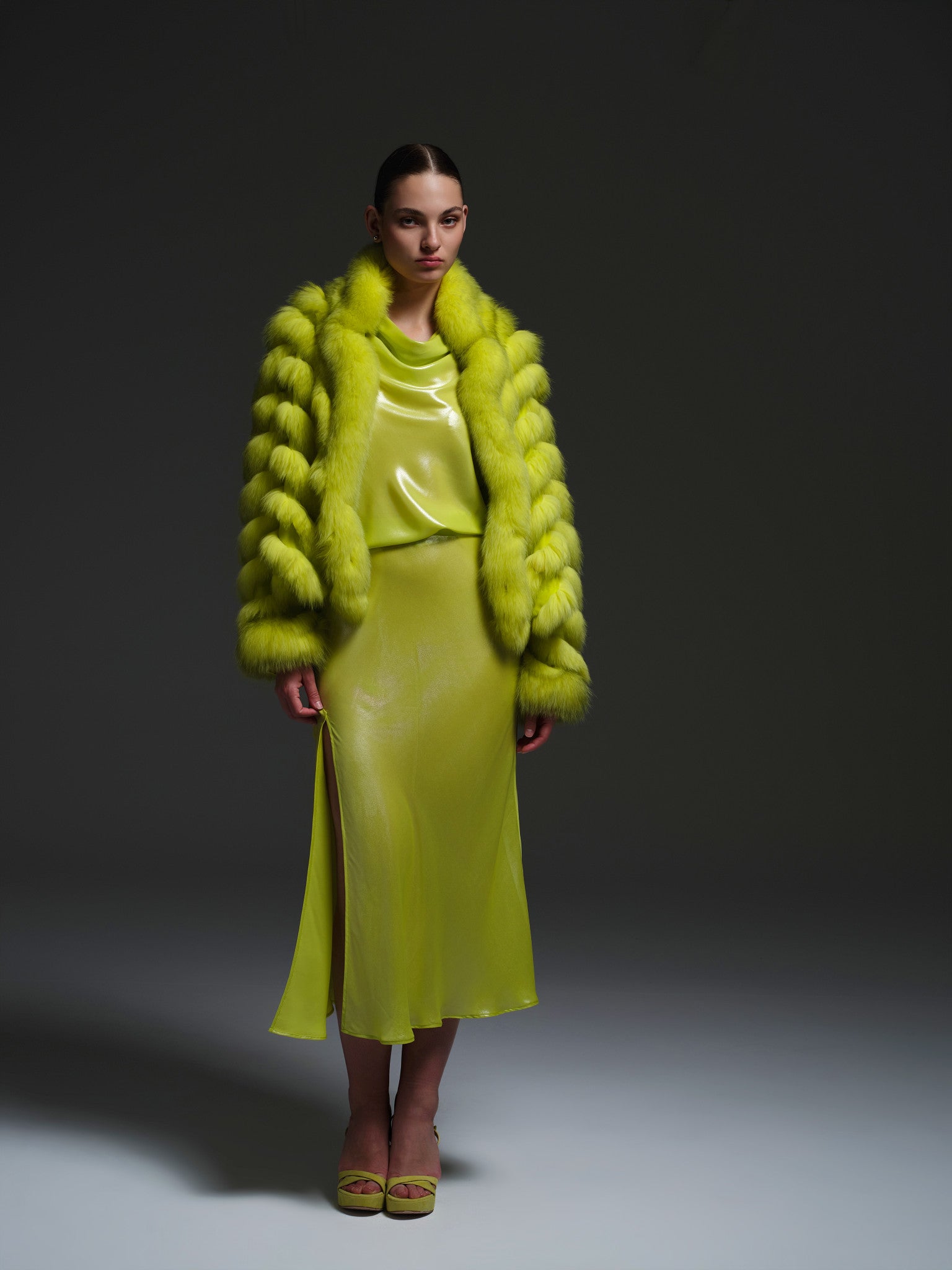 Reversible Bomber in Lime – DIOMI