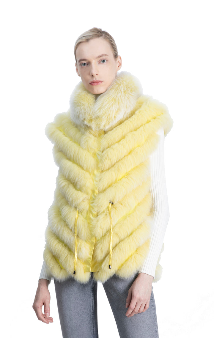 Veronica Reversible Vest Lemon