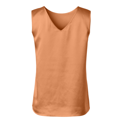 Silk Reversible Tank Top In Copper