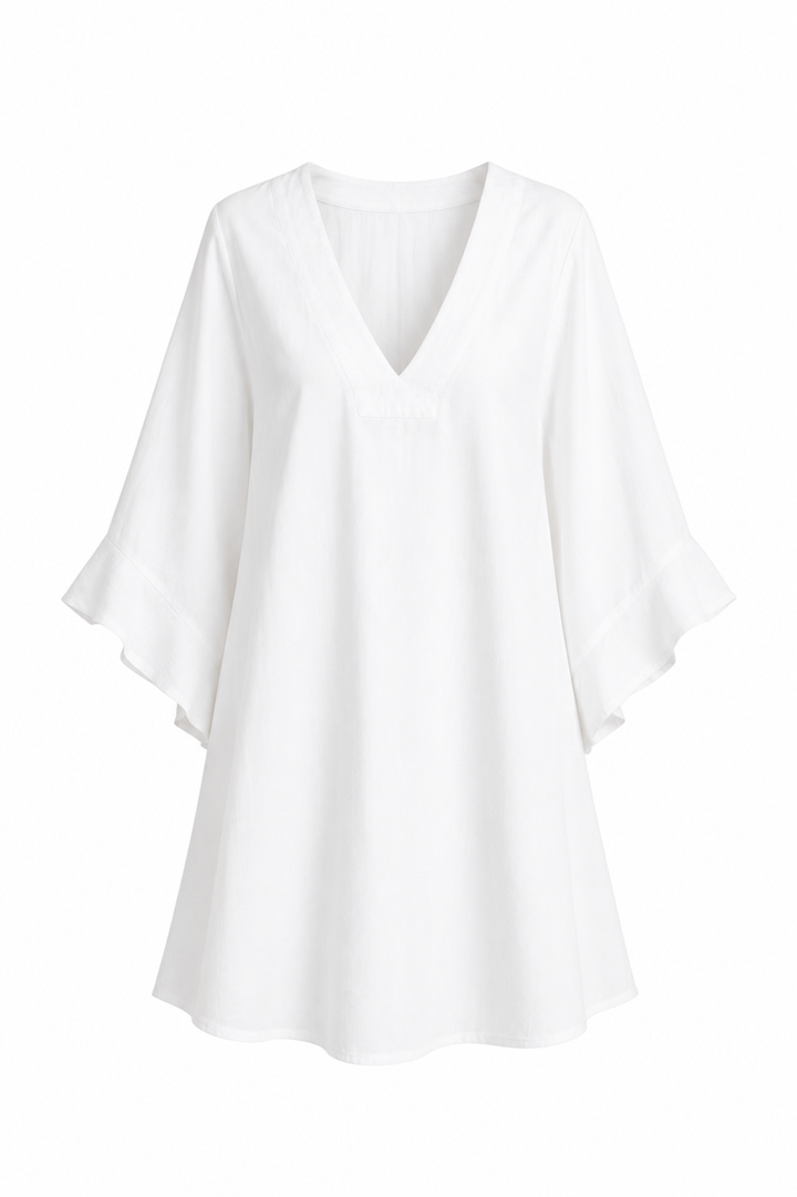 Bell Sleeved Flare Dress