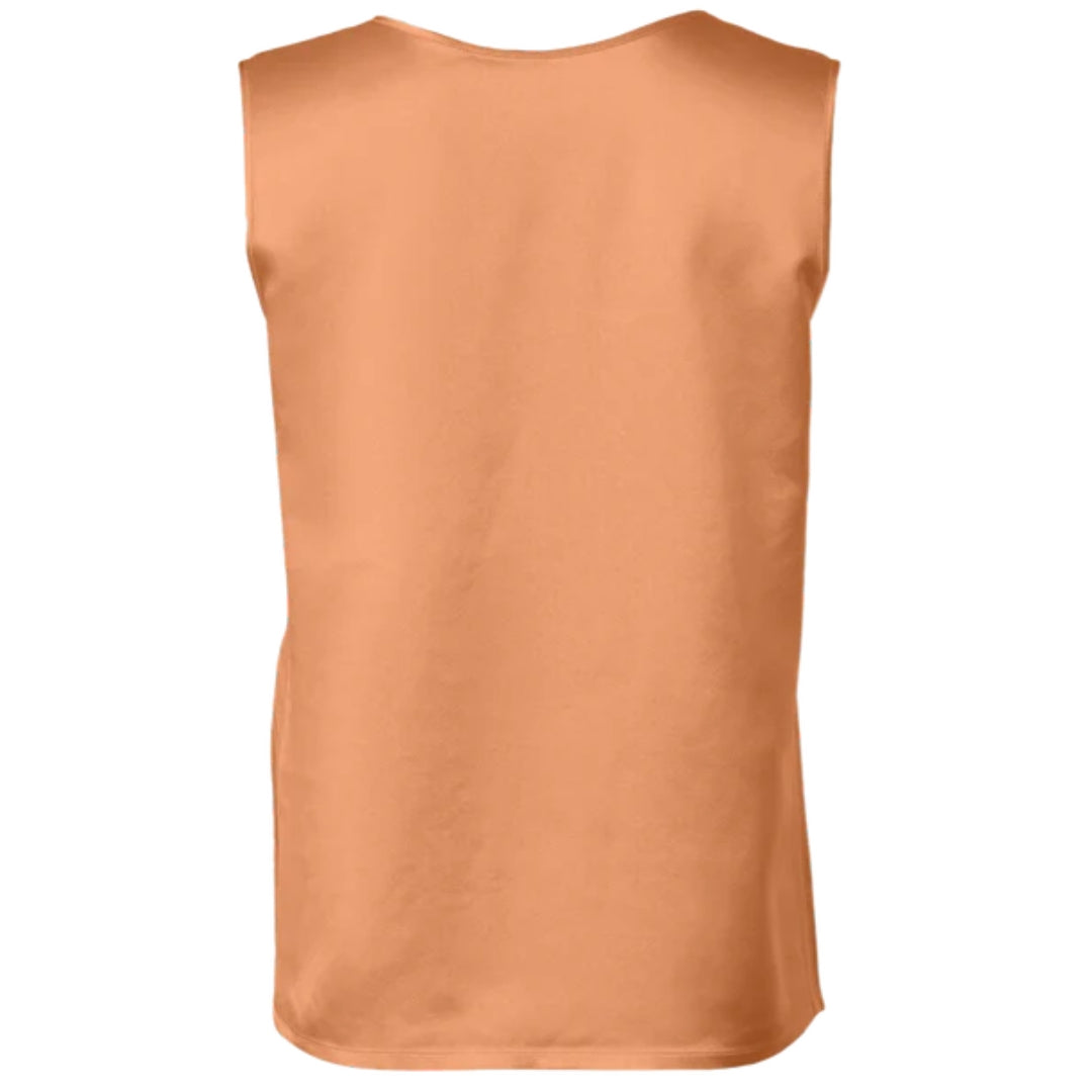 Sateen Reversible Tank Top In Copper