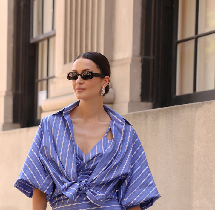 Bubble Sleeve Button Down