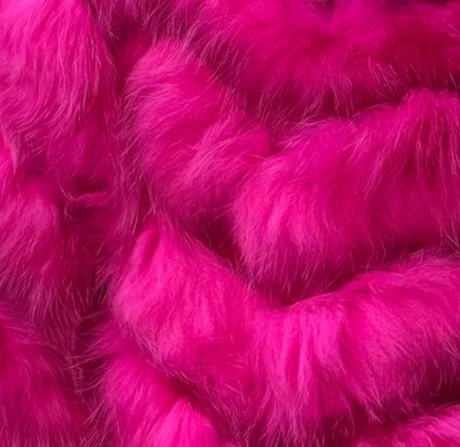 Silk Reversible Double Breasted Bomber In Hot Pink