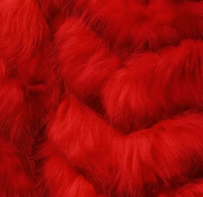 Silk Reversible Double Breasted Bomber in Red