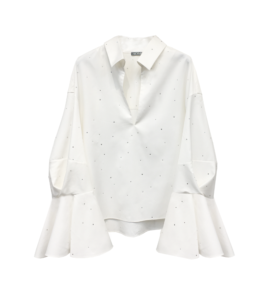 Flare Sleeve Button Down