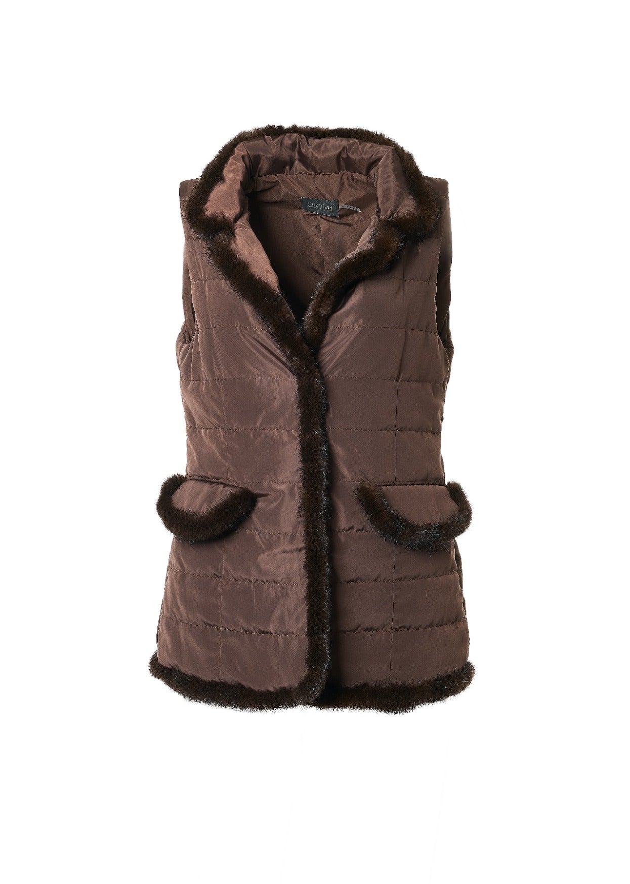 Mink Nylon Vest In Black – DIOMI