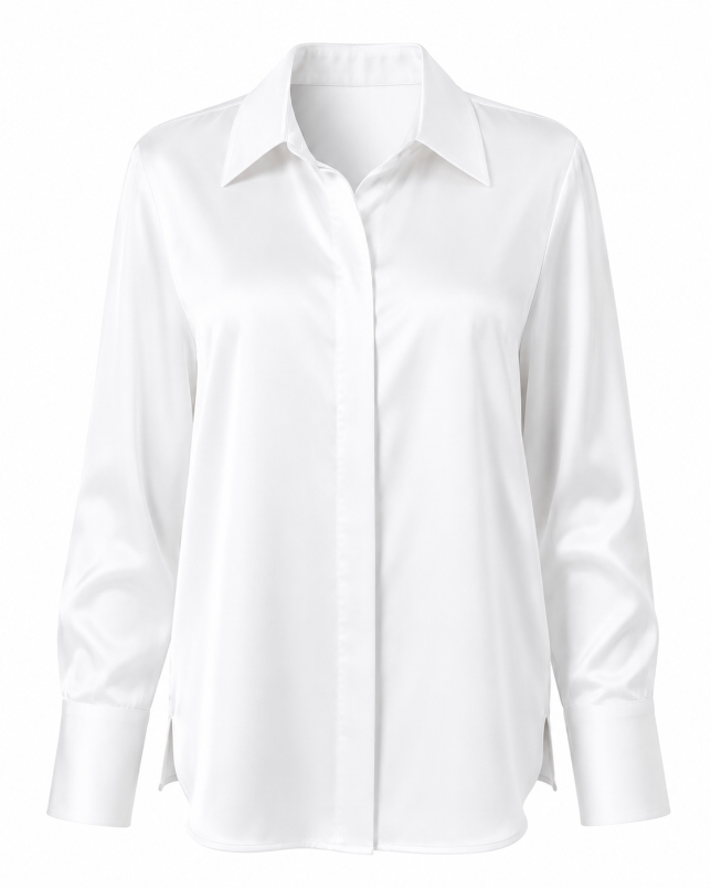 Silk Button Down Shirt