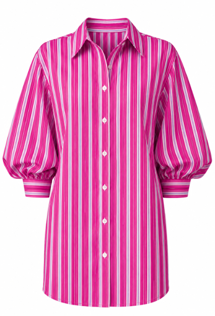 Bubble Sleeve Button Down