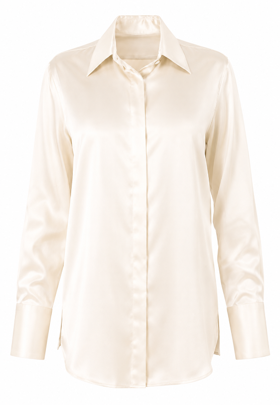 Silk Button Down Shirt