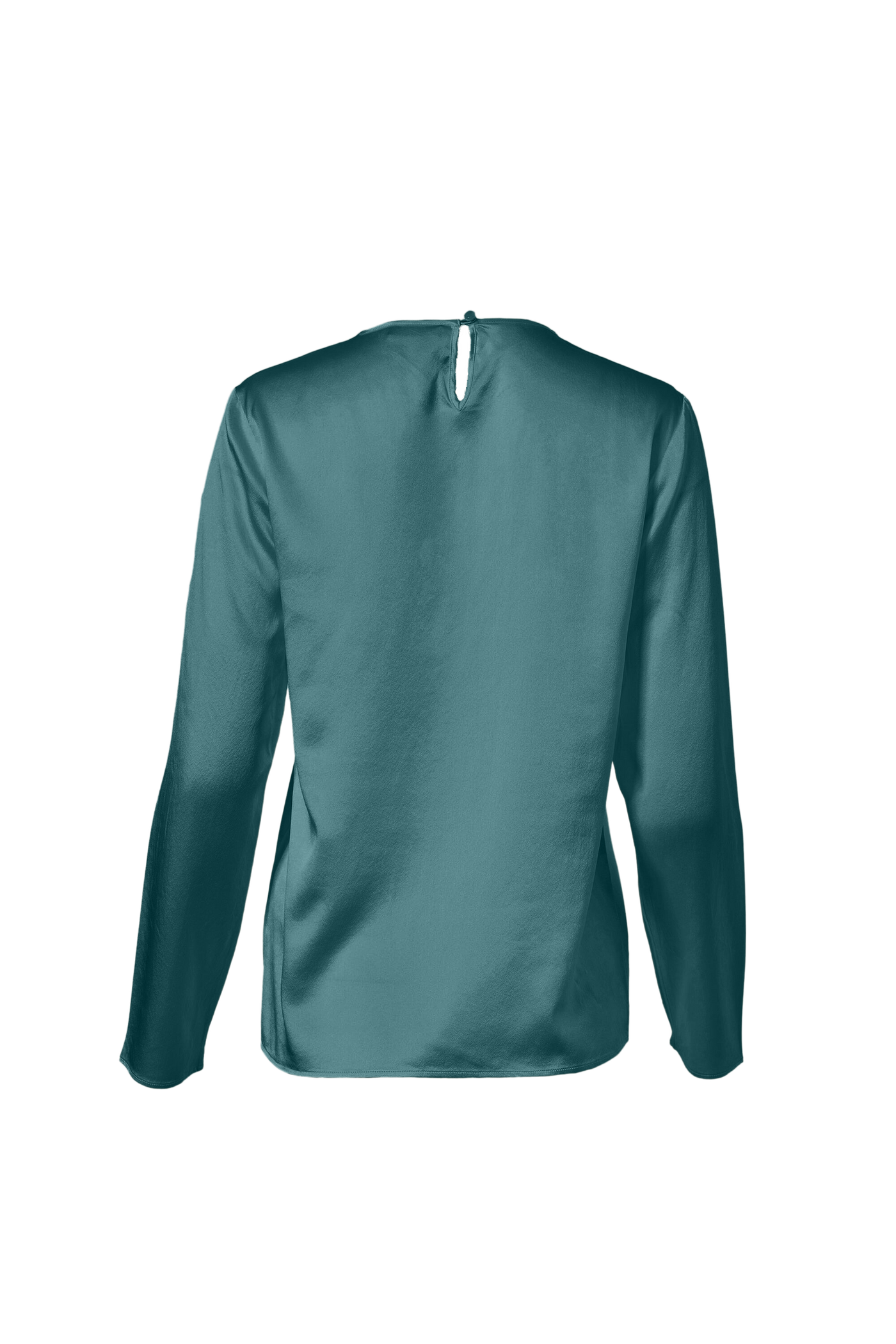 Cross Front Pleated Blouse In Forest Green