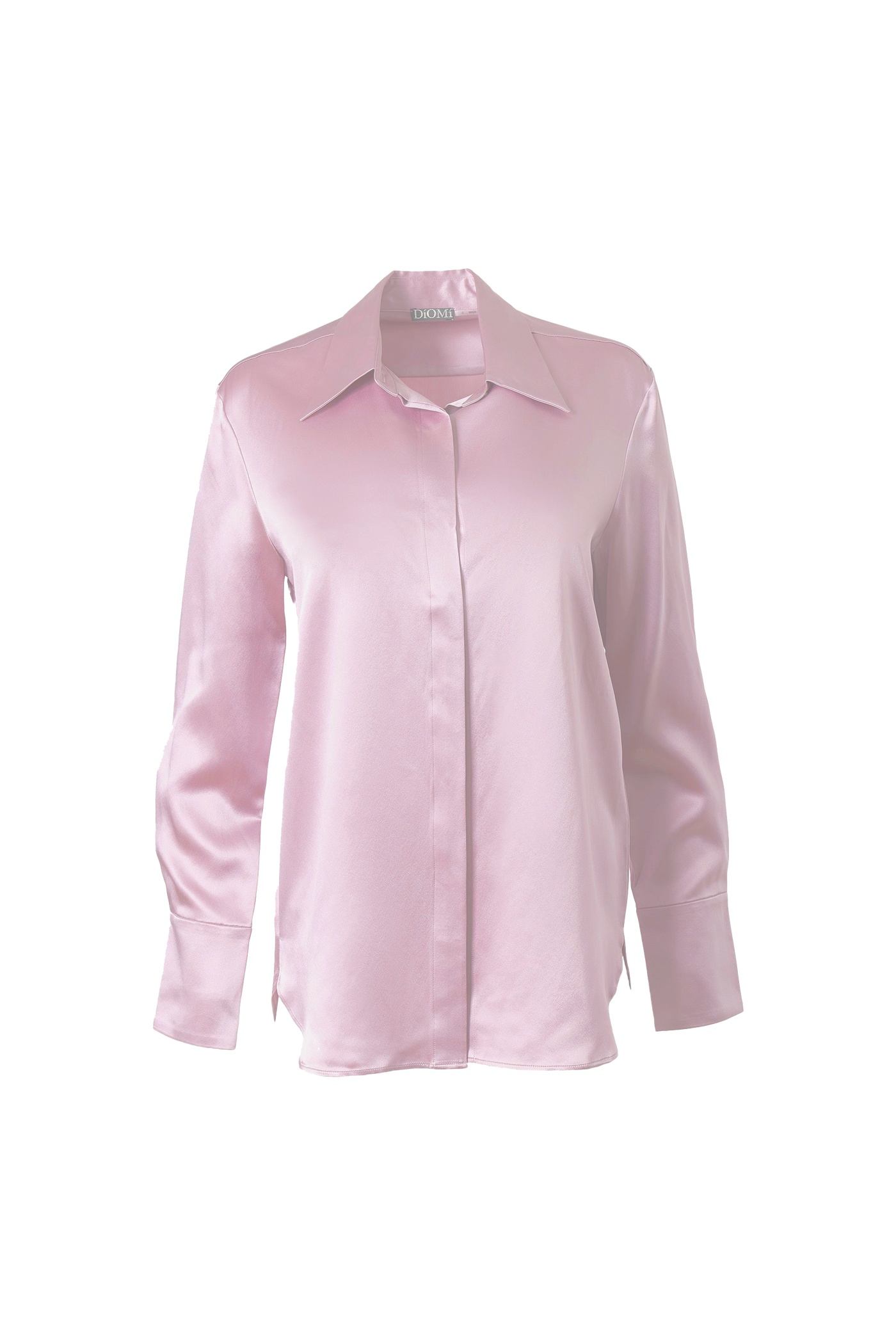 Classic Button Down Blouse In Princess Pink