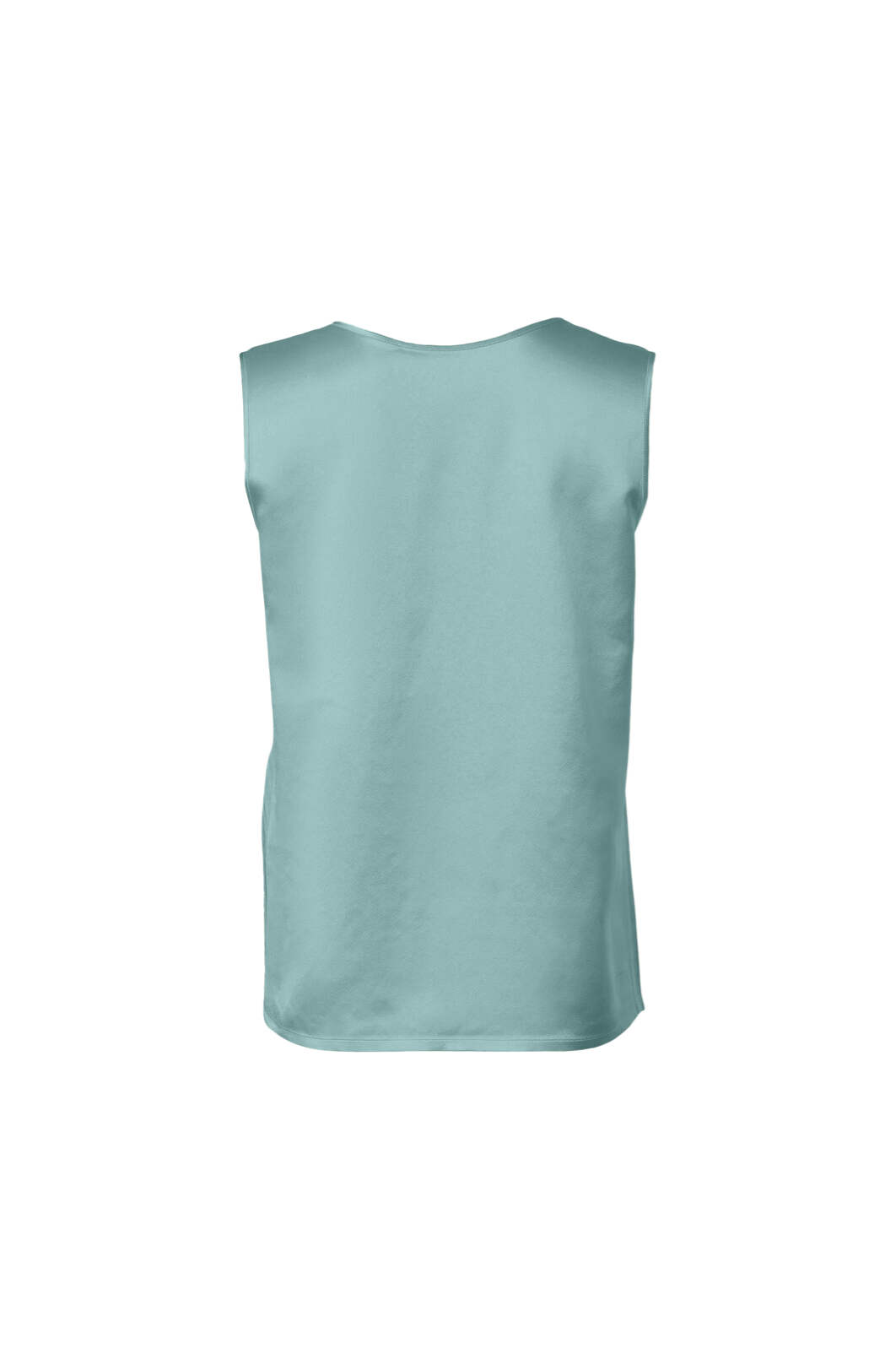 Silk Reversible Tank Top In Sea Foam