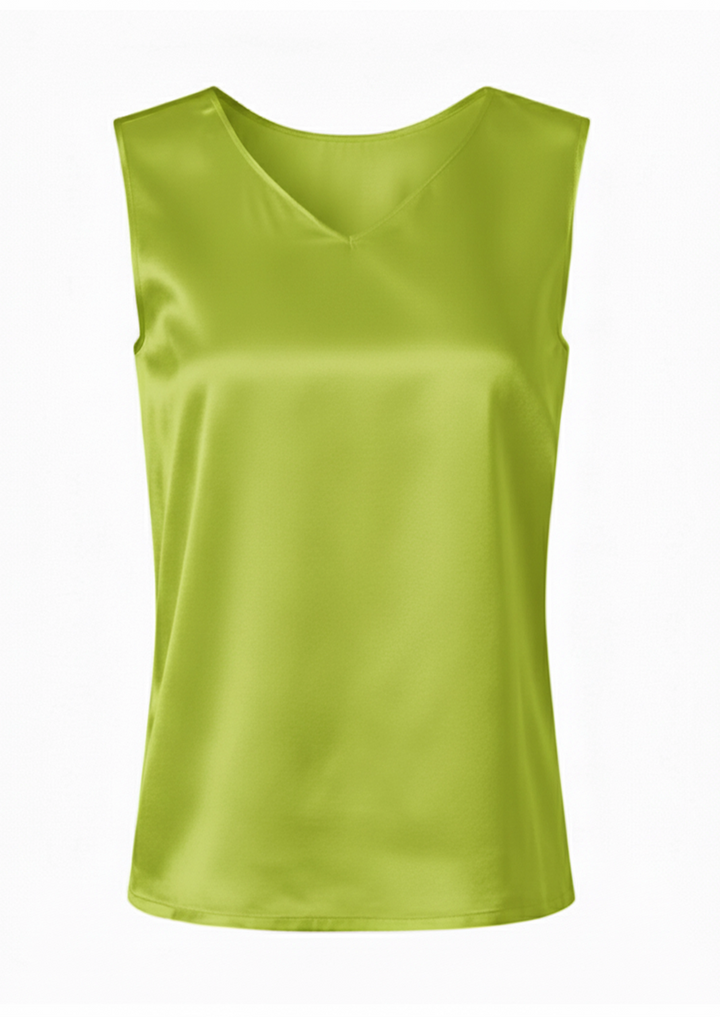 Silk Satin Reversible Tank Top in Limerick