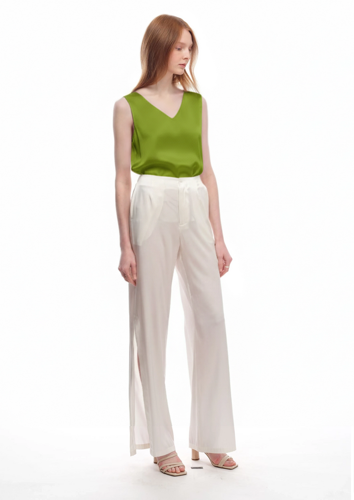 Silk Satin Reversible Tank Top in Limerick