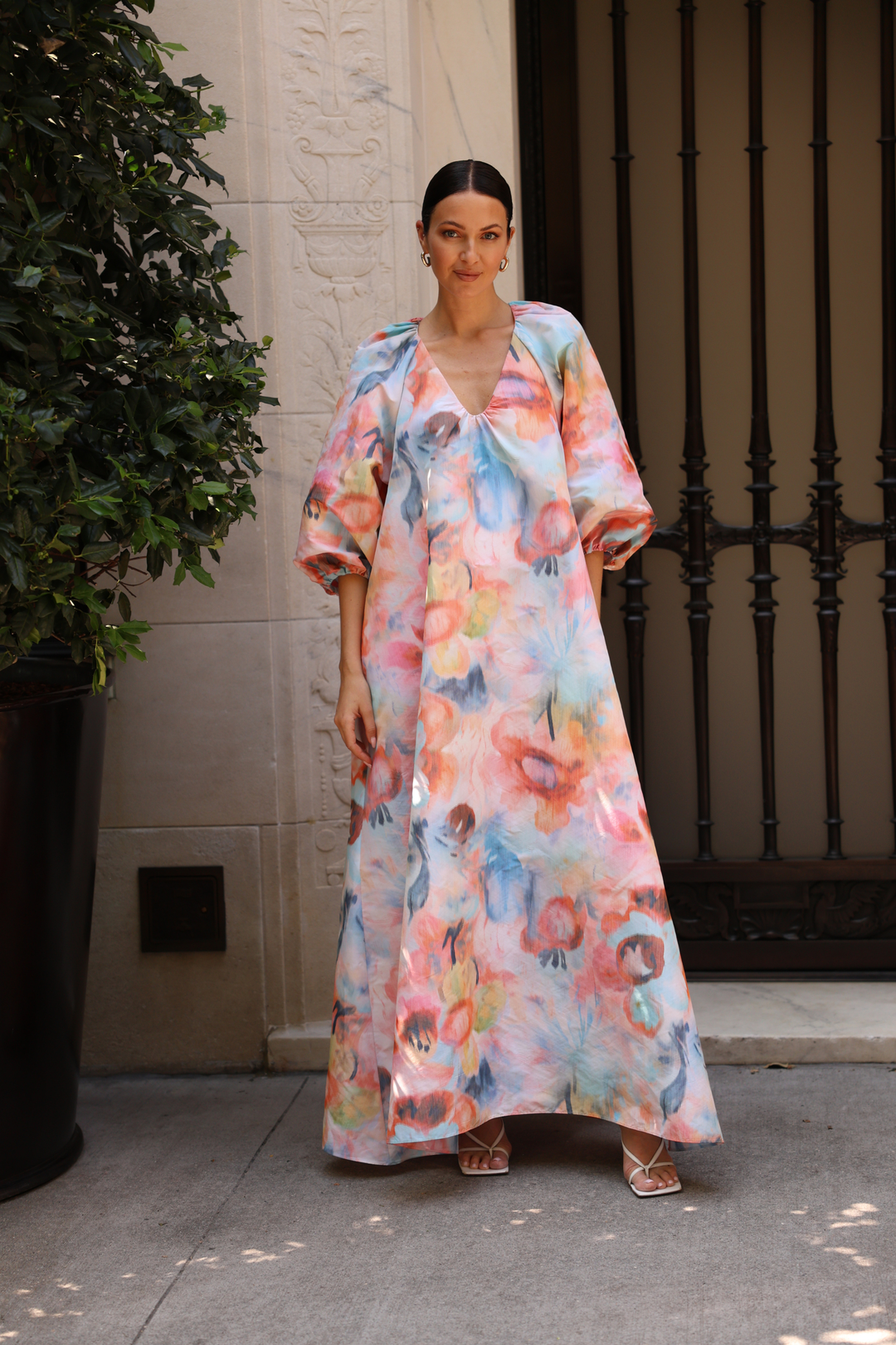 Chine Bubble Dress SUNSET WAVE / S