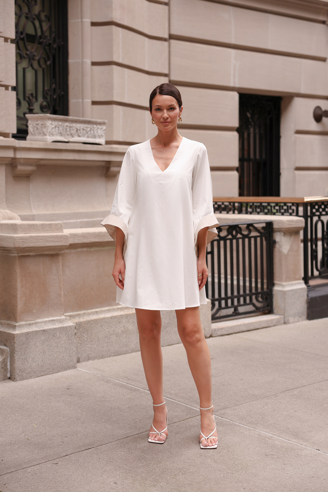 Bell Sleeved Flare Dress