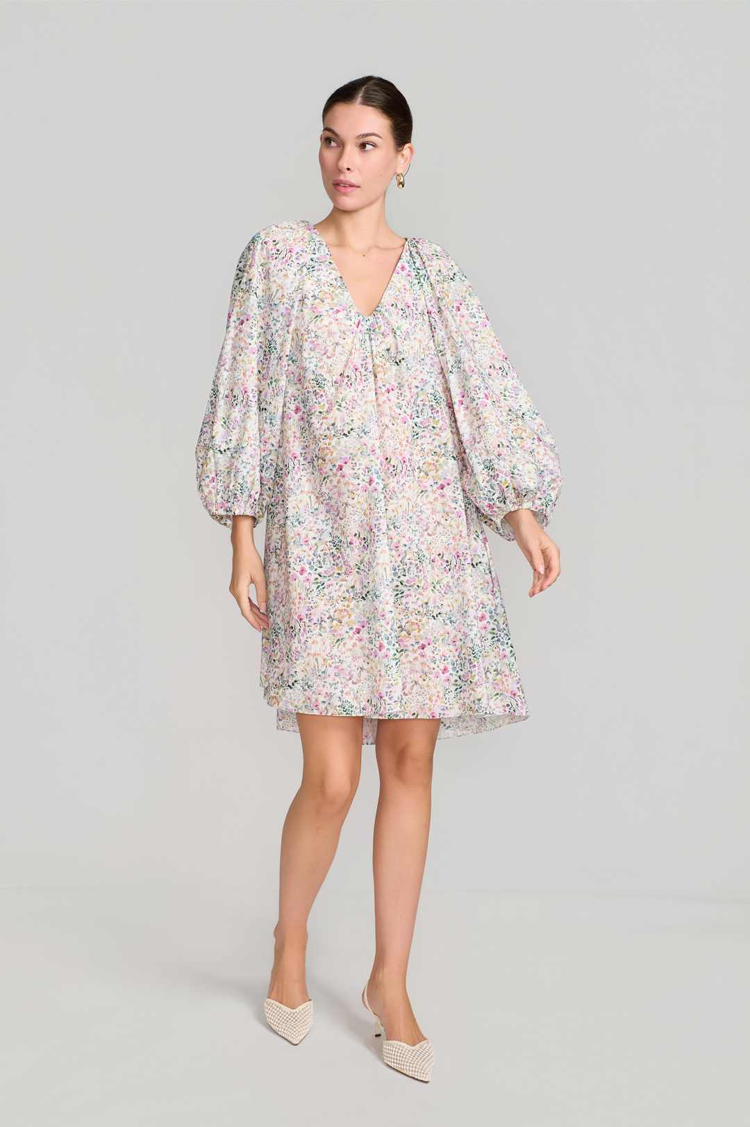 Liberty Cotton Bubble Dress GARDEN BLOOM / XS