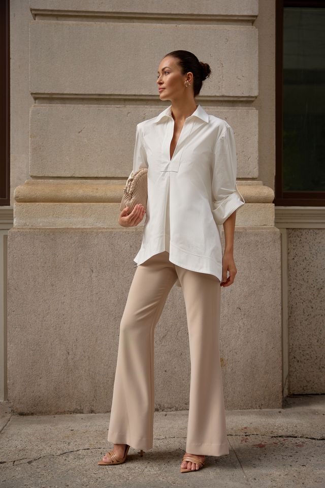 TUNIC BLOUSE IN WHITE
