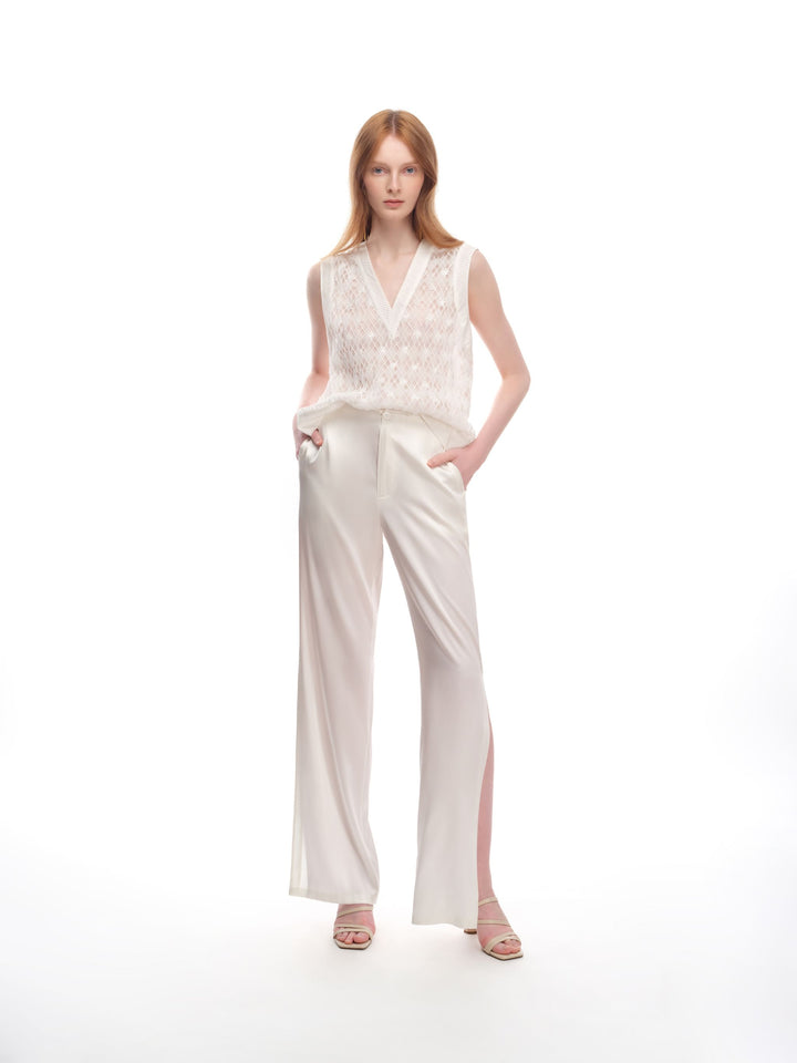 Knitted Vest in White
