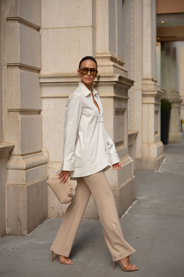 TUNIC BLOUSE IN WHITE
