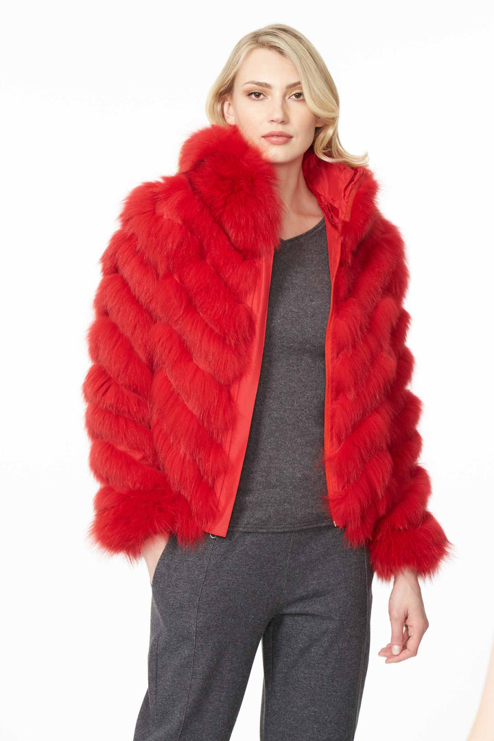 KYLIE REVERSIBLE BOMBER JACKET