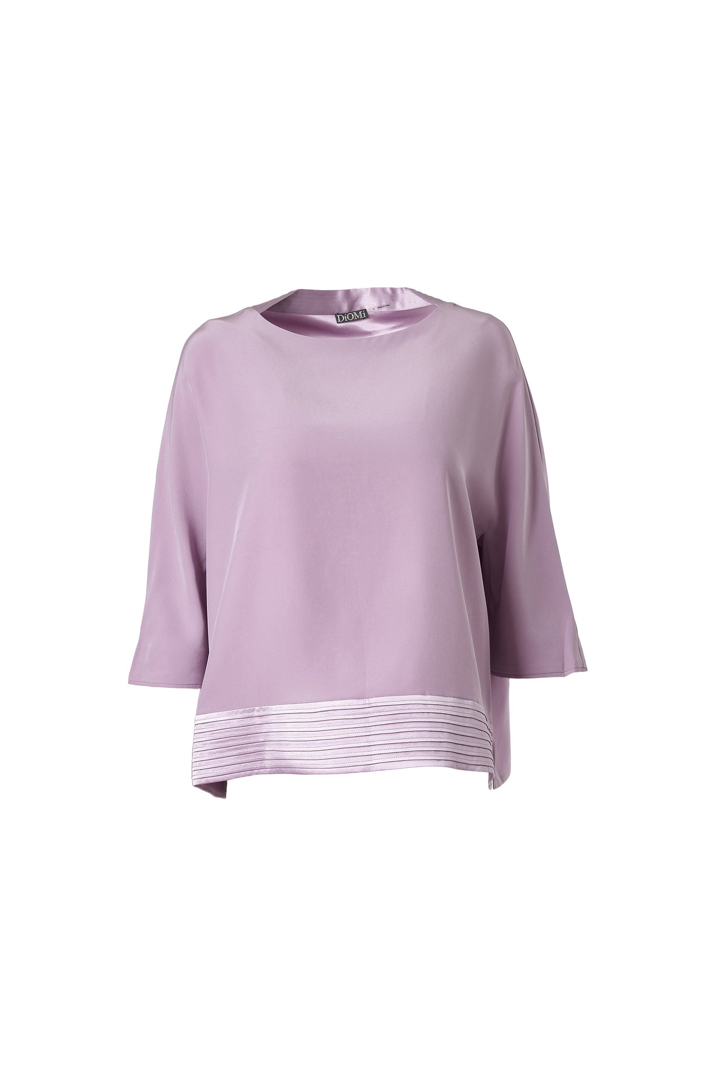 Boat Neck Blouse In Snow Lilac